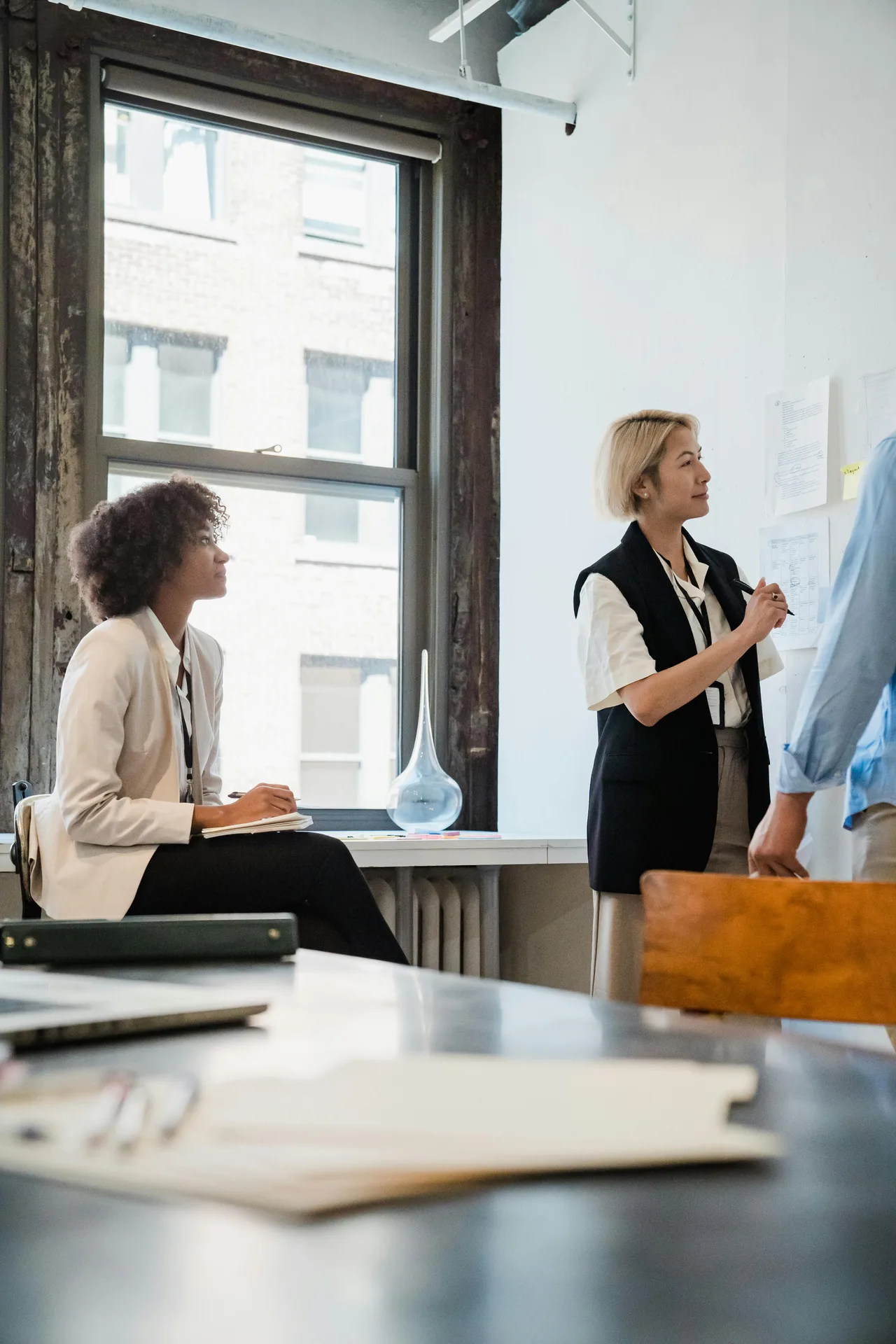 Atelier de priorisation avec notes de travail